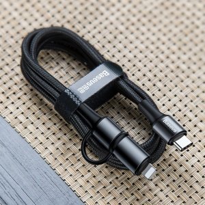 Baseus Twins 2in1 60W/18W 1 Metre Type-C to Lightning Kablo